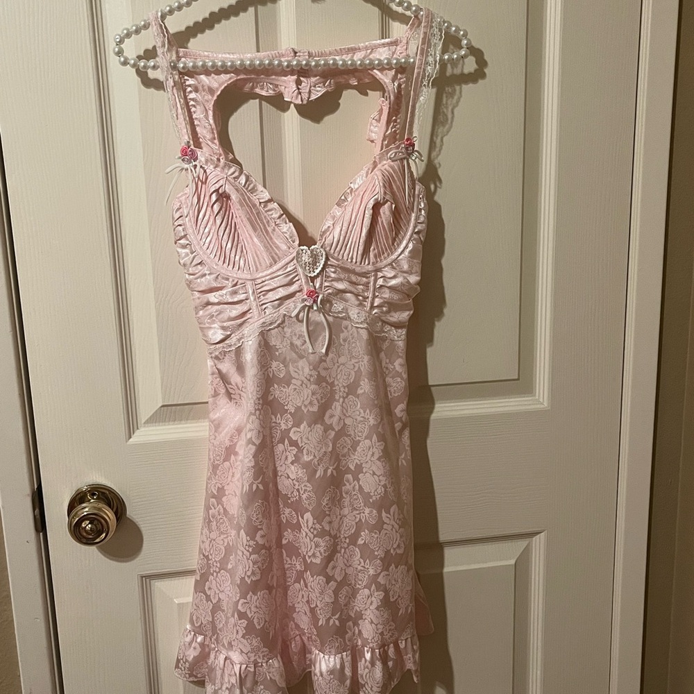 For Love and Lemons x Victoria’s Secret pink heart dress - Picture 3 of 4